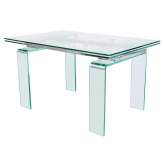 Clear glass table Ermilio 140 | 200