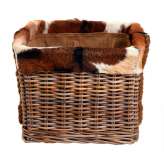 Rustic basket Square L 50 x 50 cm