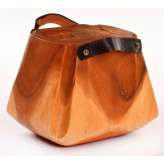 Wooden Stool Form Bags Natural Secret 25 x 30 x 25 cm