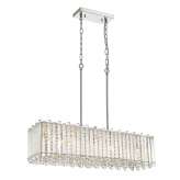 Lampa wisząca Torio chrom | przezroczysty