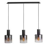 Hanging lamp black Legnano | smoky