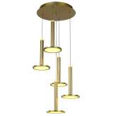 Lampa wisząca Kinley złoto