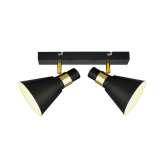 Wall lamp Siren black mat | gold