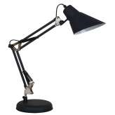 Desk lamp black Fargo | sandblasted | nickel | satin finish