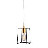 Lampa wisząca Estmaja czarny mat | szczotkowany złoto