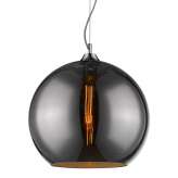 Lampa wisząca Cony czarny | chrom