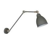 Lampa ścienna Libra szary | piaskowany | satynowy