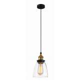 Hanging lamp black Aruba | gold