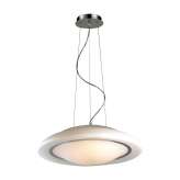 Lampa wisząca Ben biały | chrom