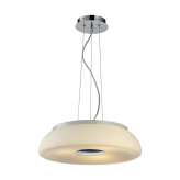 Lampa wisząca Drop biały | chrom