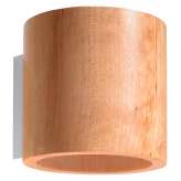 Lampa ścienna Naime naturalne drewno