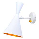 Lampa ścienna Sandor biały | złoto