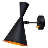 Lampa ścienna Sandor czarny | złoto