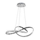 Kolin chrome pendant lamp | white