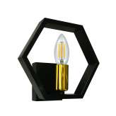 Wall lamp Tonia Black | gold