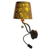 Wall lamp black and gold