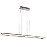 Color square pendant lamp nickel mat