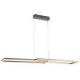 Color square pendant lamp nickel mat