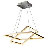 Lampa wisząca Proste kwadrat kolor nikiel mat