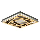 Ceiling lamp square nickel matte color