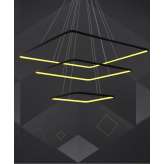 Lampa wisząca LED kwadraty 3000 K Black