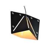Lampa wisząca Quin czarny biały