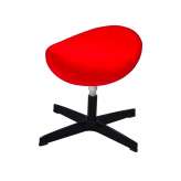 Footstool Arian classic red black