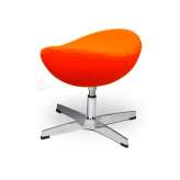 Footstool Arian classic orange steel