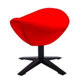 Footstool Arian wide red black