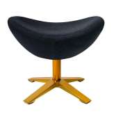 Footstool Arian wide graphite gold