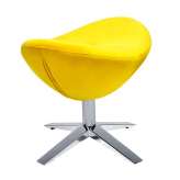 Footstool Arian wide yellow steel