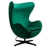 Armchair Arian classic polyester emerald black