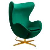 Armchair Arian classic polyester emerald gold