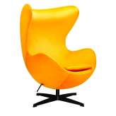 Armchair Arian classic polyester yellow black