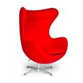 Armchair Arian classic wool red steel