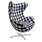 Armchair Arian classic wool check steel