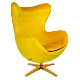 Armchair Arian wide polyester yellow gold