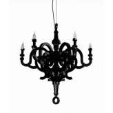 Hanging lamp Nynke black 70 cm mdf