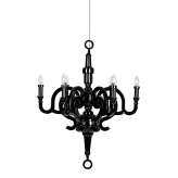 Hanging lamp Nynke black 70 cm