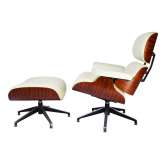 Office armchair with footstool Poltrona white rosewood 91 cm
