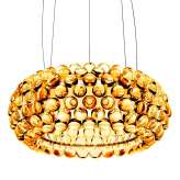 Hanging lamp Eliana amber 50 cm