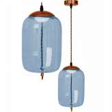 Hanging lamp Uzel blue