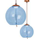 Hanging lamp Uzel blue