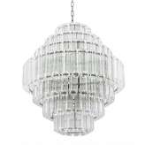 Hanging lamp Sieg 66 cm chrome