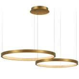 Hanging lamp Inel double 60 straight