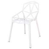 Krzesło Bruna white metal