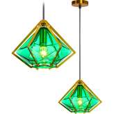 Hanging lamp Salsa emerald