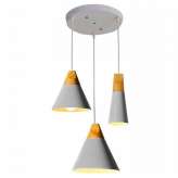 Hanging lamp Mertu grey 3 round