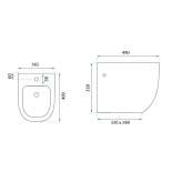 Bidet Goccia black gloss