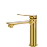 Basin faucet Tesla gold 18 cm